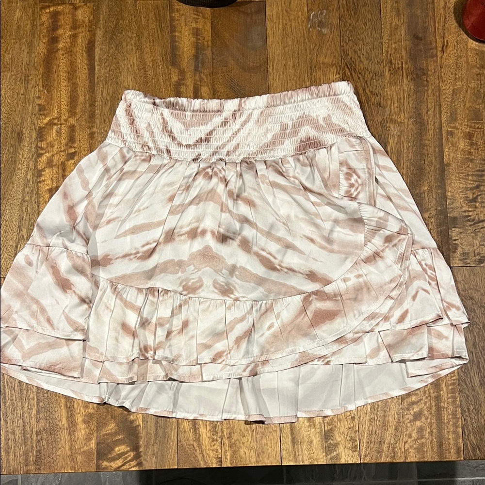 Surf Gypsy Blush and Cream Mini Skirt